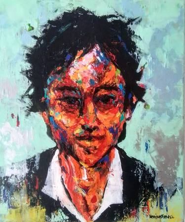 Original Conceptual Portrait Paintings by Kasai Massana 