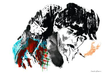 Original Figurative People Painting by Hassiba Kessaci