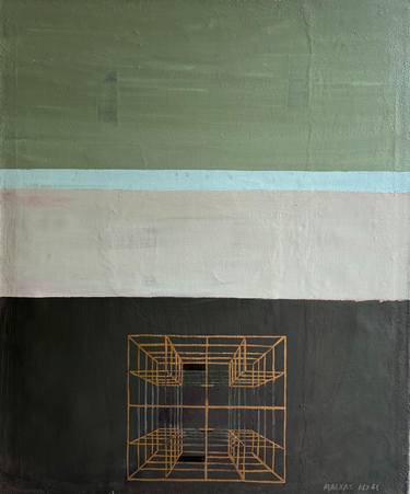 Original Conceptual Abstract Painting by Malxas Alxas