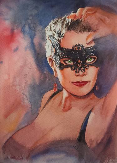 Original Figurative Body Painting by Elzbieta Gribova
