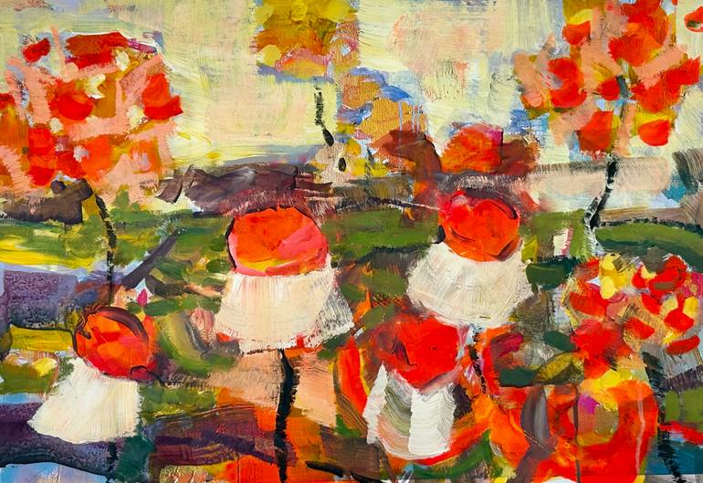 Original Abstract Expressionism Garden Paintings by Per Anders