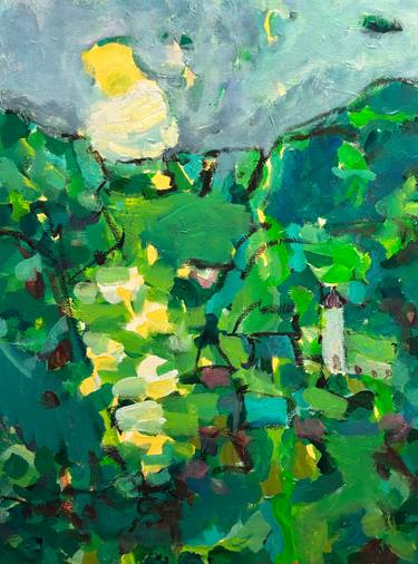 Original Abstract Expressionism Landscape Paintings by Per Anders