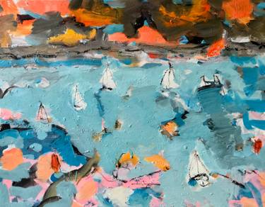 Original Expressionism Seascape Paintings by Per Anders