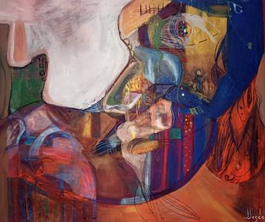 Original Abstract Expressionism Abstract Paintings by Magda Edite
