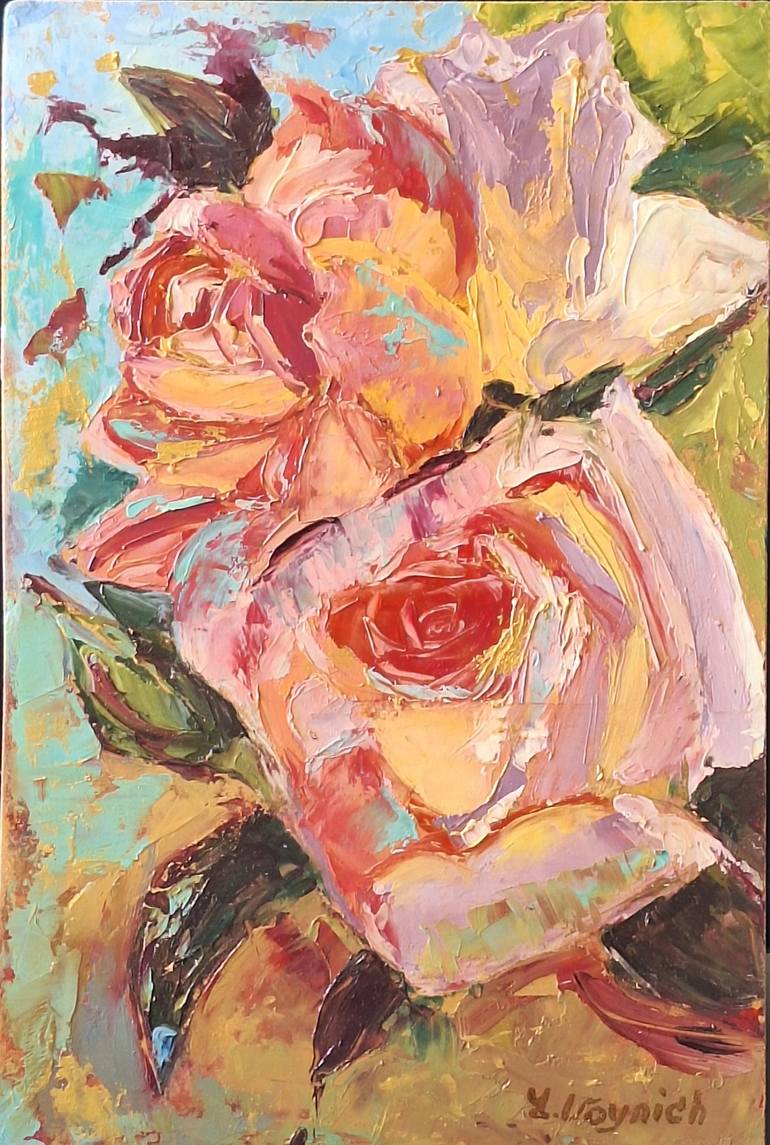 Print of Fine Art Floral Paintings by Ksenia Voynich