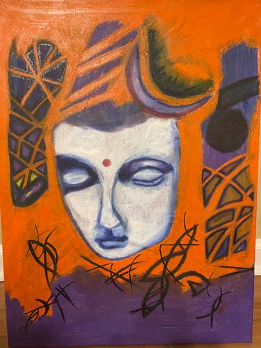 Original Abstract Religion Paintings by Mini Oberoi