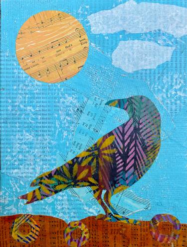 Original Surrealism Animal Mixed Media by Teal Buehler
