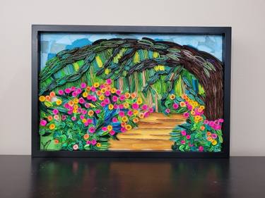 Original Impressionism Tree Mixed Media by Zad Creation