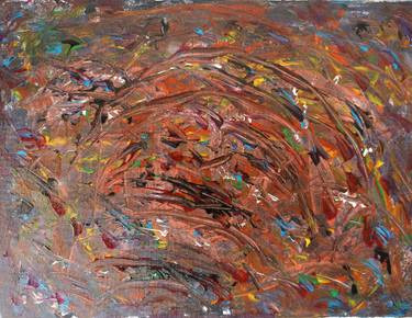 Original Abstract Painting by Deni Supriatna
