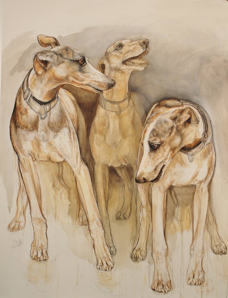 Original Realism Animal Drawings by Donalee Peden Wesley