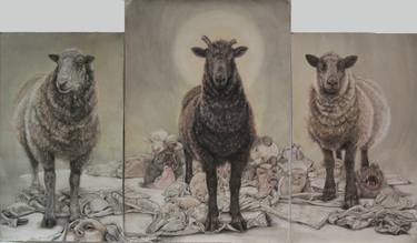Original Realism Animal Drawings by Donalee Peden Wesley