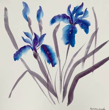Print of Expressionism Floral Drawings by Daria Kamishanova