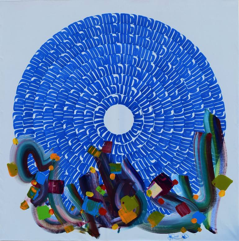Print of Contemporary Abstract Paintings by Zakria Jalil