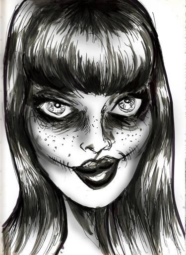 Original Expressionism Mortality Printmaking by Petra Brnardic