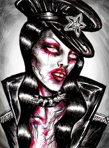Original Conceptual Portrait Printmaking by Petra Brnardic
