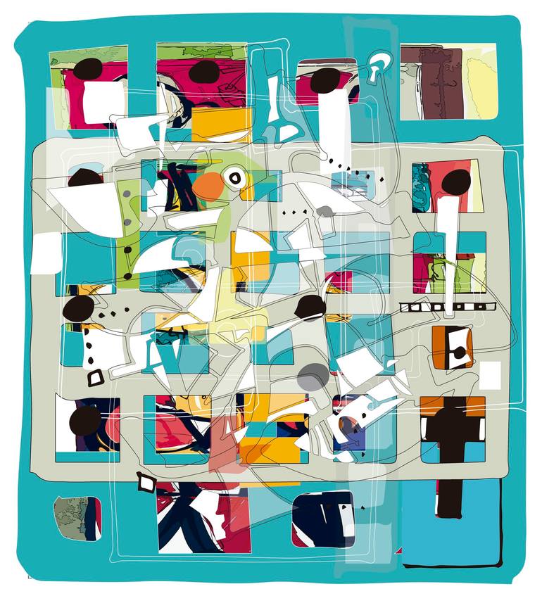 Print of Abstract Expressionism Abstract Mixed Media by Norman Ritchie