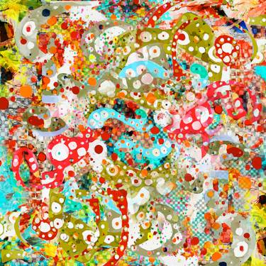 Original Abstract Expressionism Abstract Mixed Media by Norman Ritchie