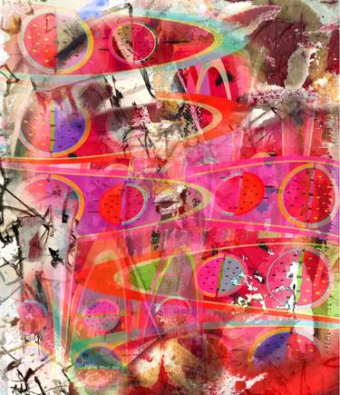 Original Abstract Expressionism Abstract Mixed Media by Norman Ritchie