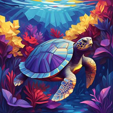 Original Digital Art Animal Printmaking by Aeidy Kassimba