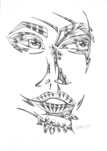 Original Abstract Performing Arts Drawing by Rafal Kulik