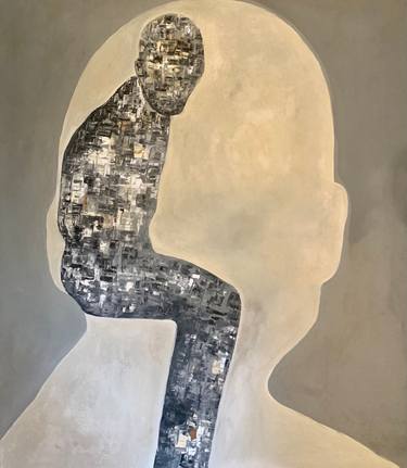 Original Expressionism People Paintings by Mounia Dadi