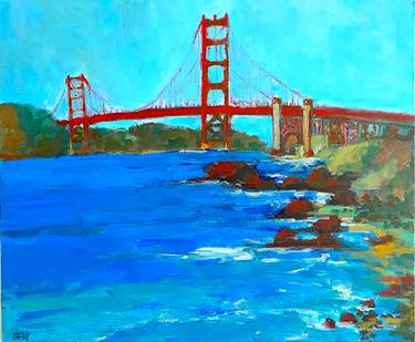 Original Impressionism Landscape Painting by Mutlu Ertac