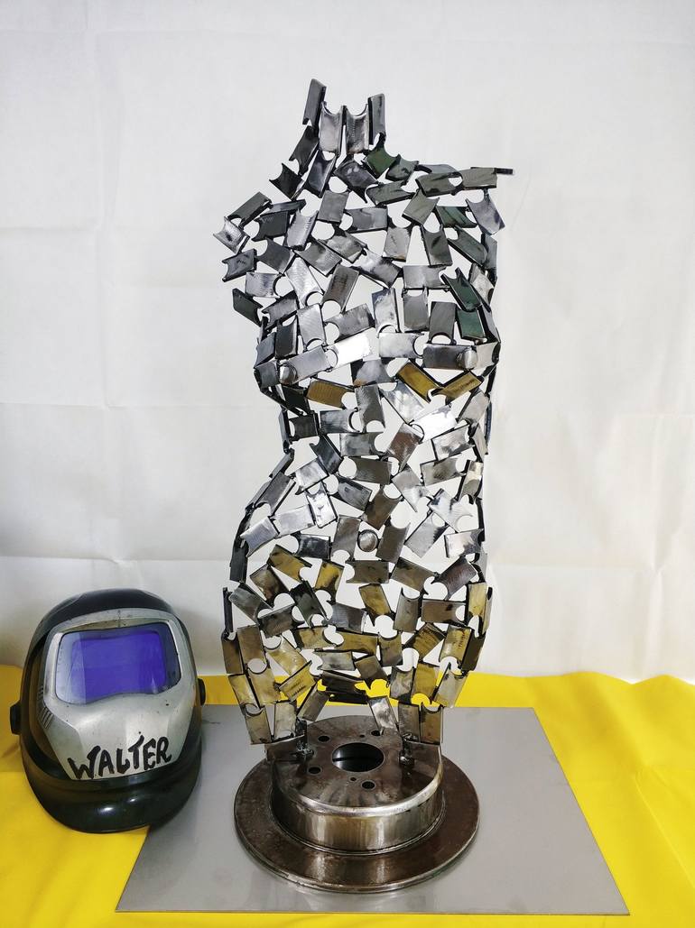 Original Art Deco Abstract Sculpture by Walter Chaupin