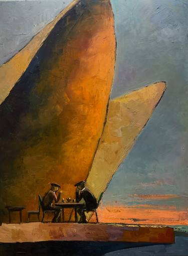 Original Conceptual Architecture Paintings by Nazrin Mammadova