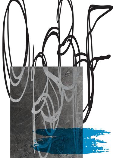 Original Abstract Expressionism Abstract Printmaking by Gad Laniado