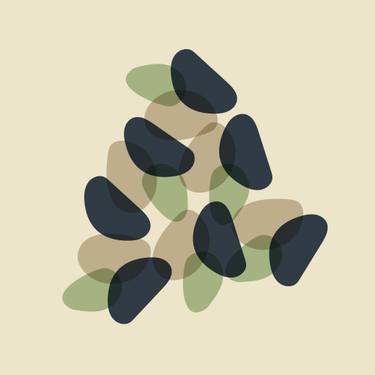 Original Geometric Botanic Printmaking by Gad Laniado