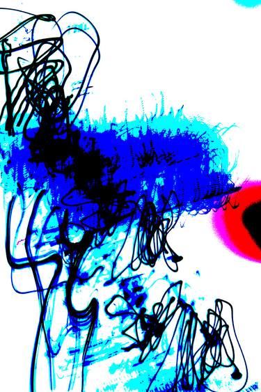 Original Abstract Expressionism Abstract Printmaking by Gad Laniado