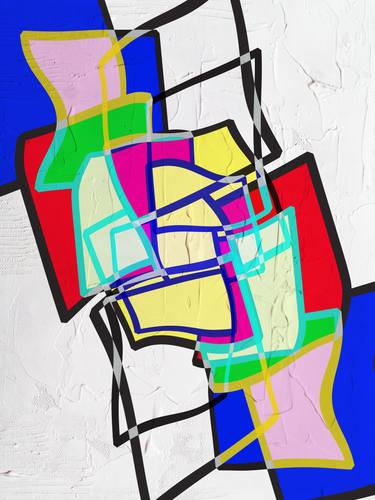 Original Abstract Expressionism Abstract Printmaking by Gad Laniado