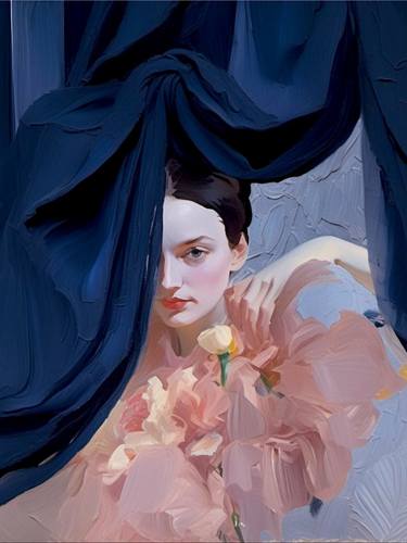 Original Classicism Women Painting by Grigory Clima