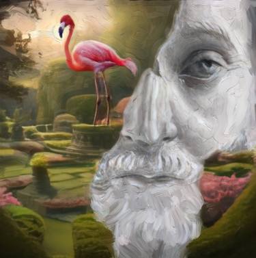 Original Surrealism Garden Printmaking by Grigory Clima
