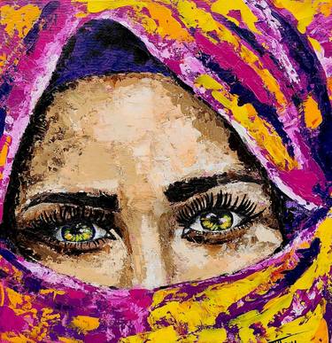 Original Contemporary Portrait Painting by Tiffany Howard