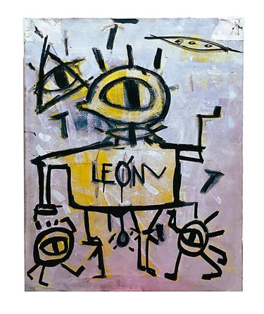 Original Contemporary Erotic Painting by León Sánchez David