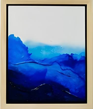 Original Abstract Water Mixed Media by Melica Meredith