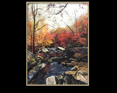 Original Abstract Landscape Paintings by Yangang Liu