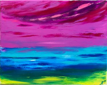 Original Installation Art Beach Paintings by Anzhelika Bielan
