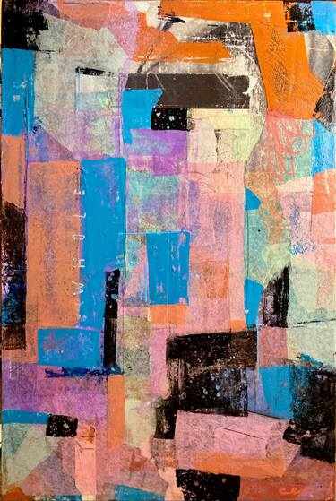 Original Abstract Expressionism Interiors Mixed Media by Jason Frank