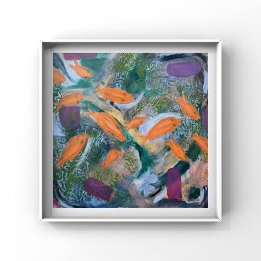 Original Abstract Botanic Painting by Nadia Thompson