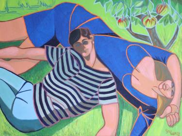 Original Contemporary People Painting by Sinclair Webster