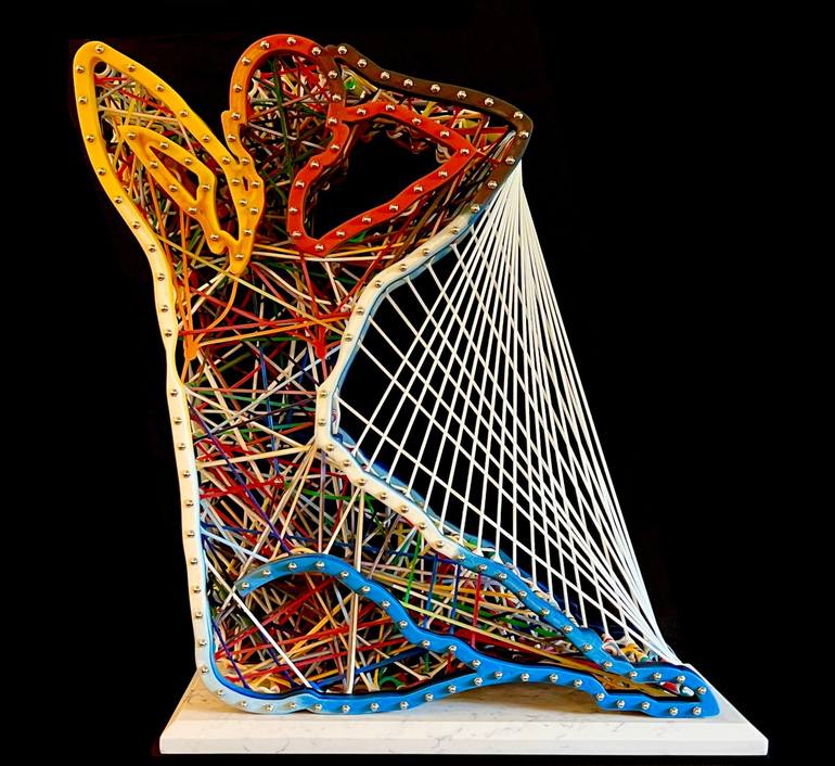 Original Abstract Expressionism Body Sculpture by Avraam Cohen
