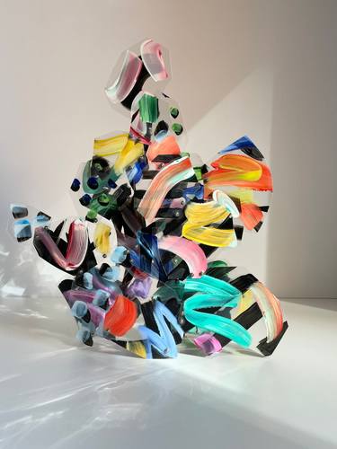Original Abstract Mixed Media by Jesse Walker