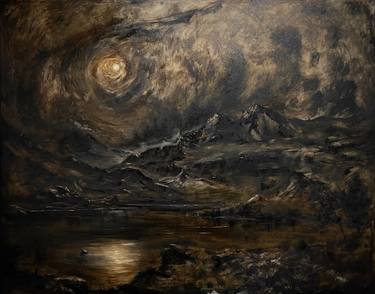 Original Classicism Landscape Painting by Mikhail Khalin
