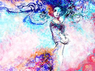 Original Figurative Seascape Mixed Media by Elisabeth Grosse