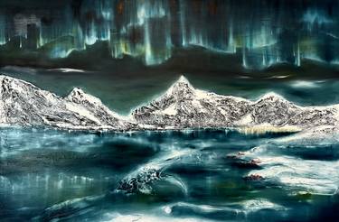 Original Surrealism Nature Painting by Fiona J Rose