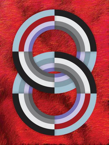 Original Art Deco Abstract Digital by Sevinc Ferecova