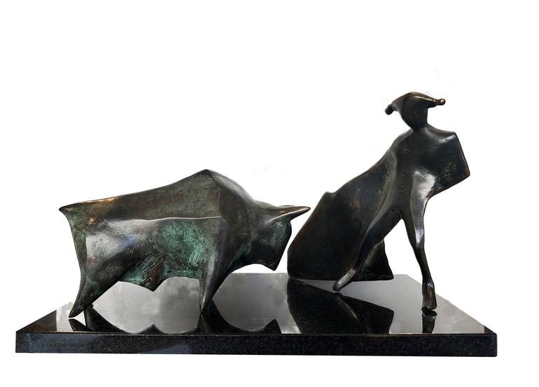 Original Cubism Animal Sculpture by Kristof Toth
