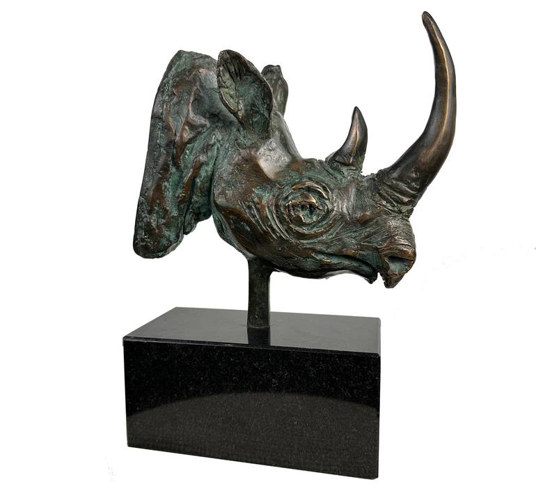 Original Cubism Animal Sculpture by Kristof Toth